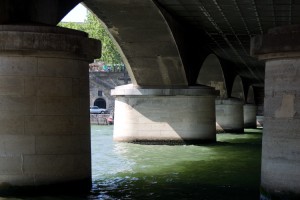 Under the bridge over the Seine